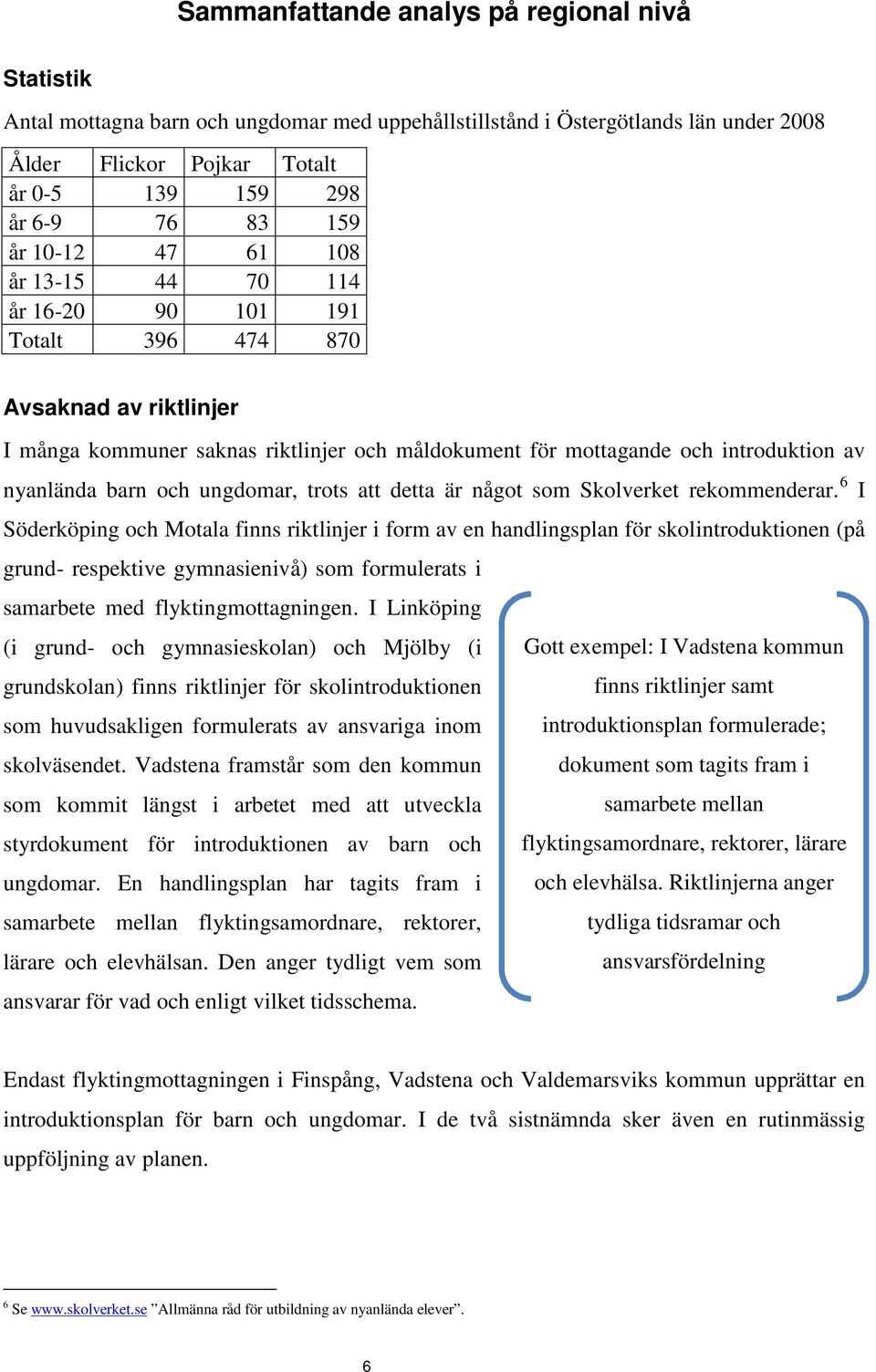 barn och ungdomar, trots att detta är något som Skolverket rekommenderar.