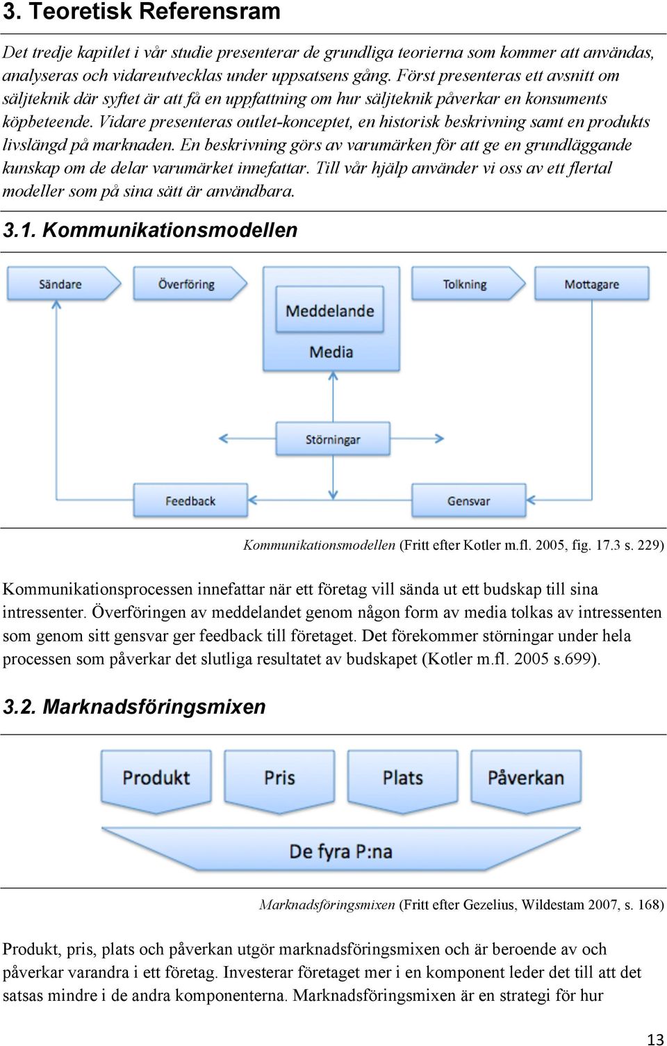 Vidare presenteras outlet-konceptet, en historisk beskrivning samt en produkts livslängd på marknaden.