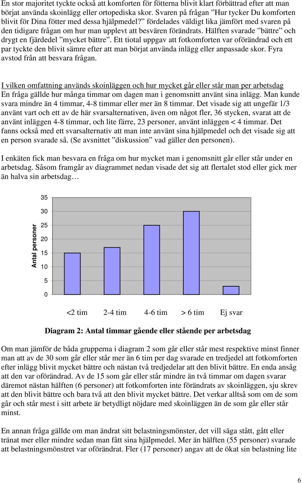 Hälften svarade bättre och drygt en fjärdedel mycket bättre.