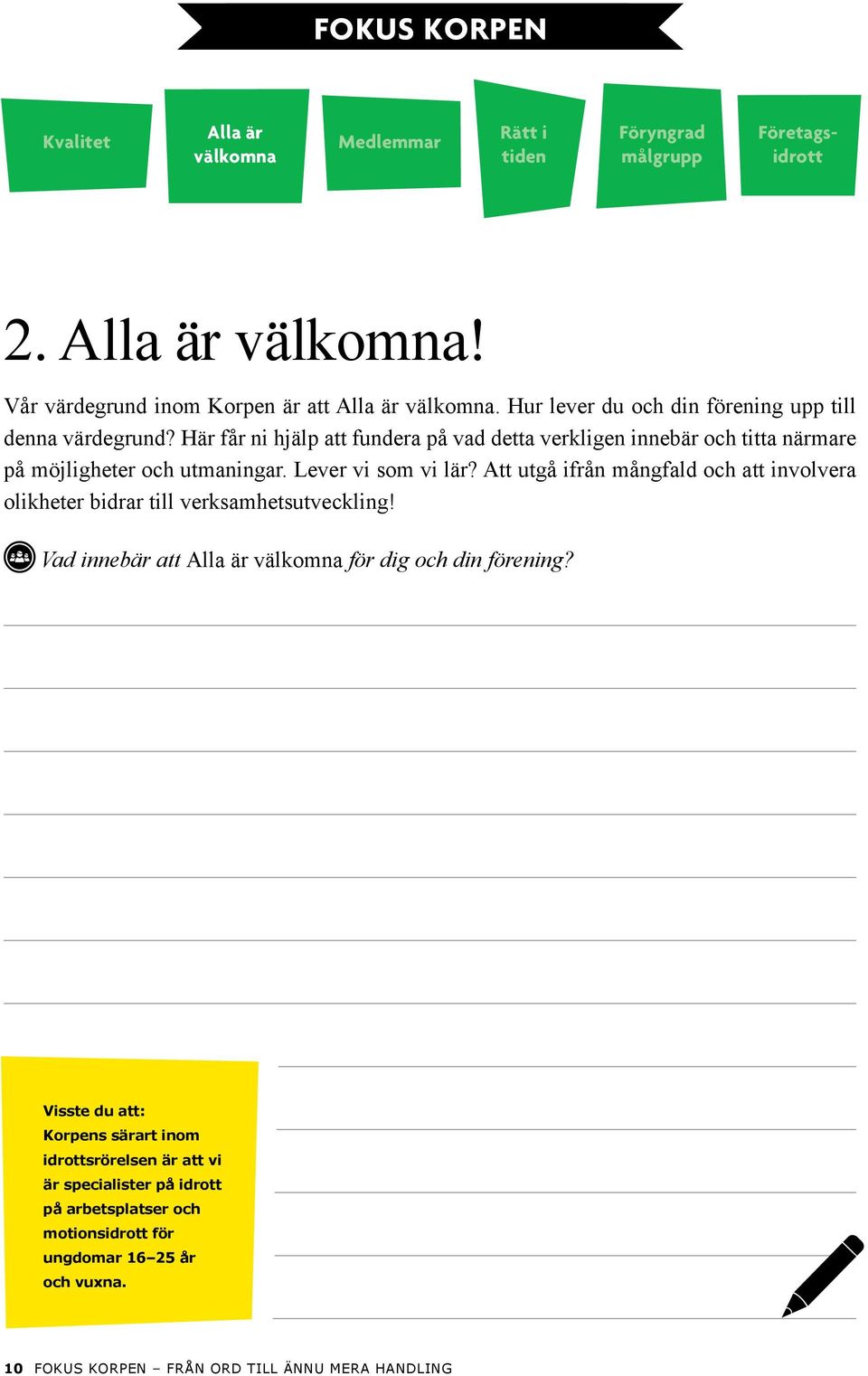 Lever vi som vi lär? Att utgå ifrån mångfald och att involvera olikheter bidrar till verksamhetsutveckling! Vad innebär att Alla är välkomna för dig och din förening?