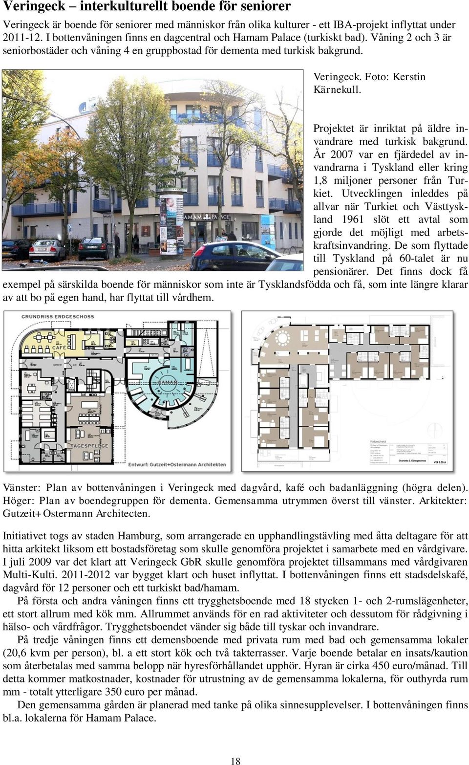 Projektet är inriktat på äldre invandrare med turkisk bakgrund. År 2007 var en fjärdedel av invandrarna i Tyskland eller kring 1,8 miljoner personer från Turkiet.