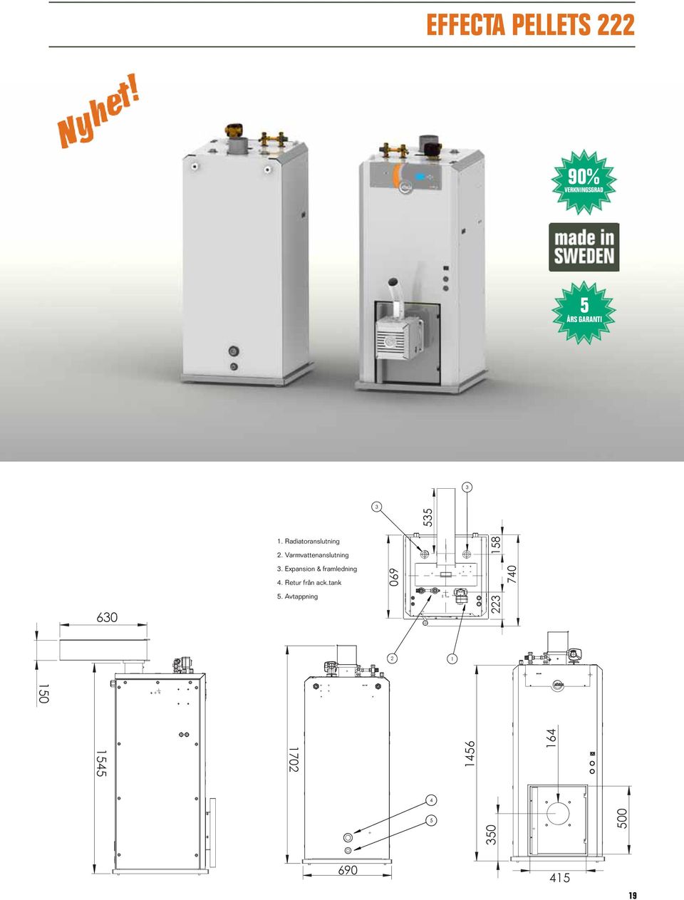 Minmm skorstensarea 120 Elanslutning 20 / 80 VAC mantel 4Plåttjocklek mm eldstad 4Plåttjocklek mm Eldstadsvolym 106 liter Eldstadsdjup 510 mm Max 20 kweffekt Max 99 gr driftstemperatur 5 5 1 41 1702