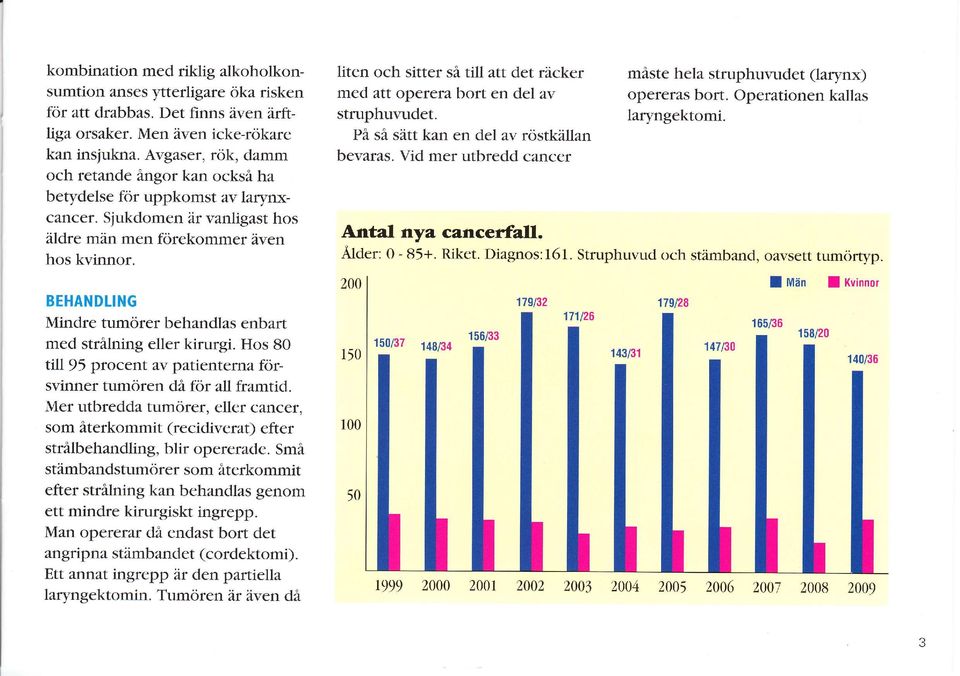 BEHANDLING Mindre tumörer behandlas enbart med strålning eller kirurgi. Hos 8O till95 procent ay patienterna försvinner tumören då för altframtid.