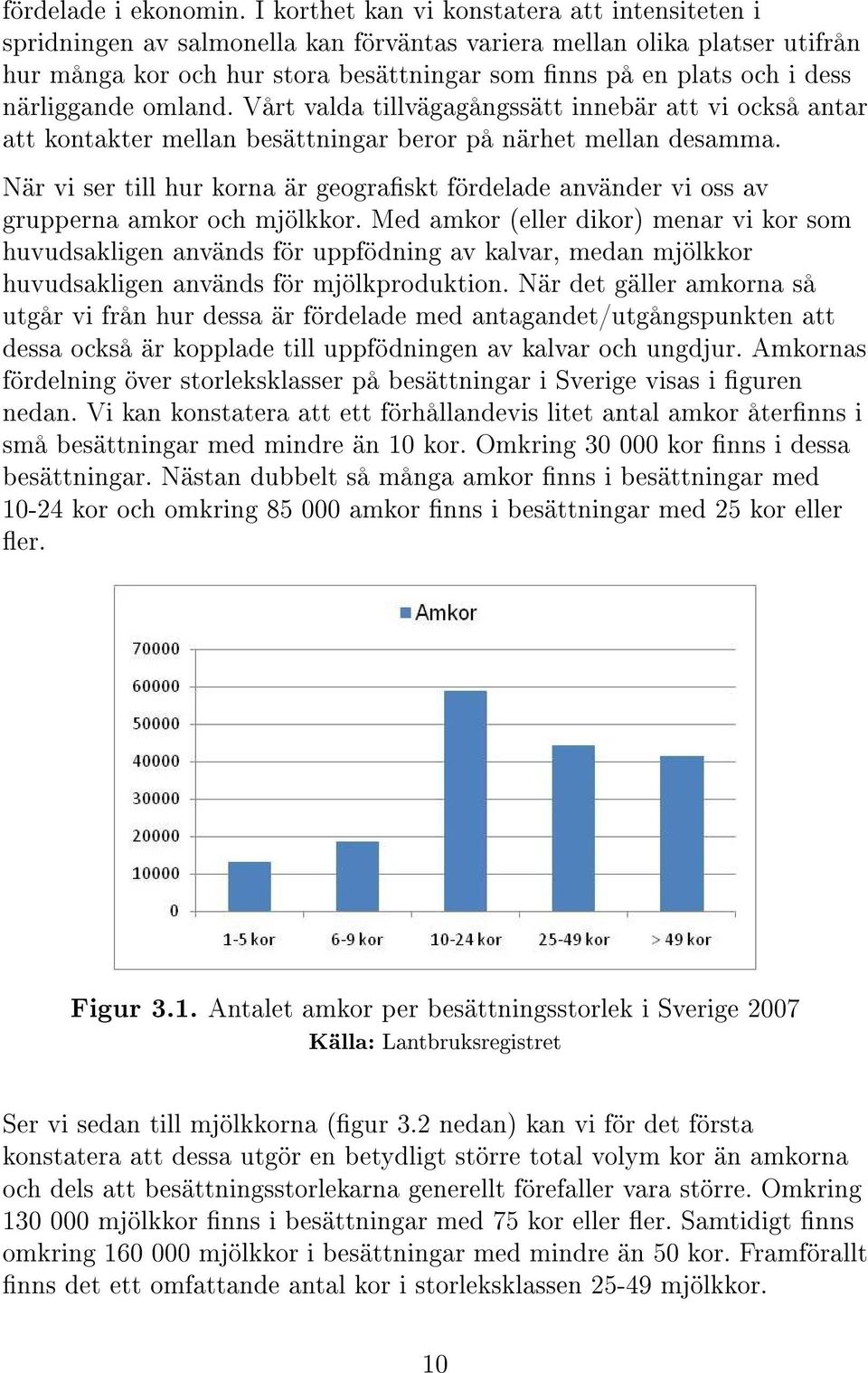 närliggande omland. Vårt valda tillvägagångssätt innebär att vi också antar att kontakter mellan besättningar beror på närhet mellan desamma.