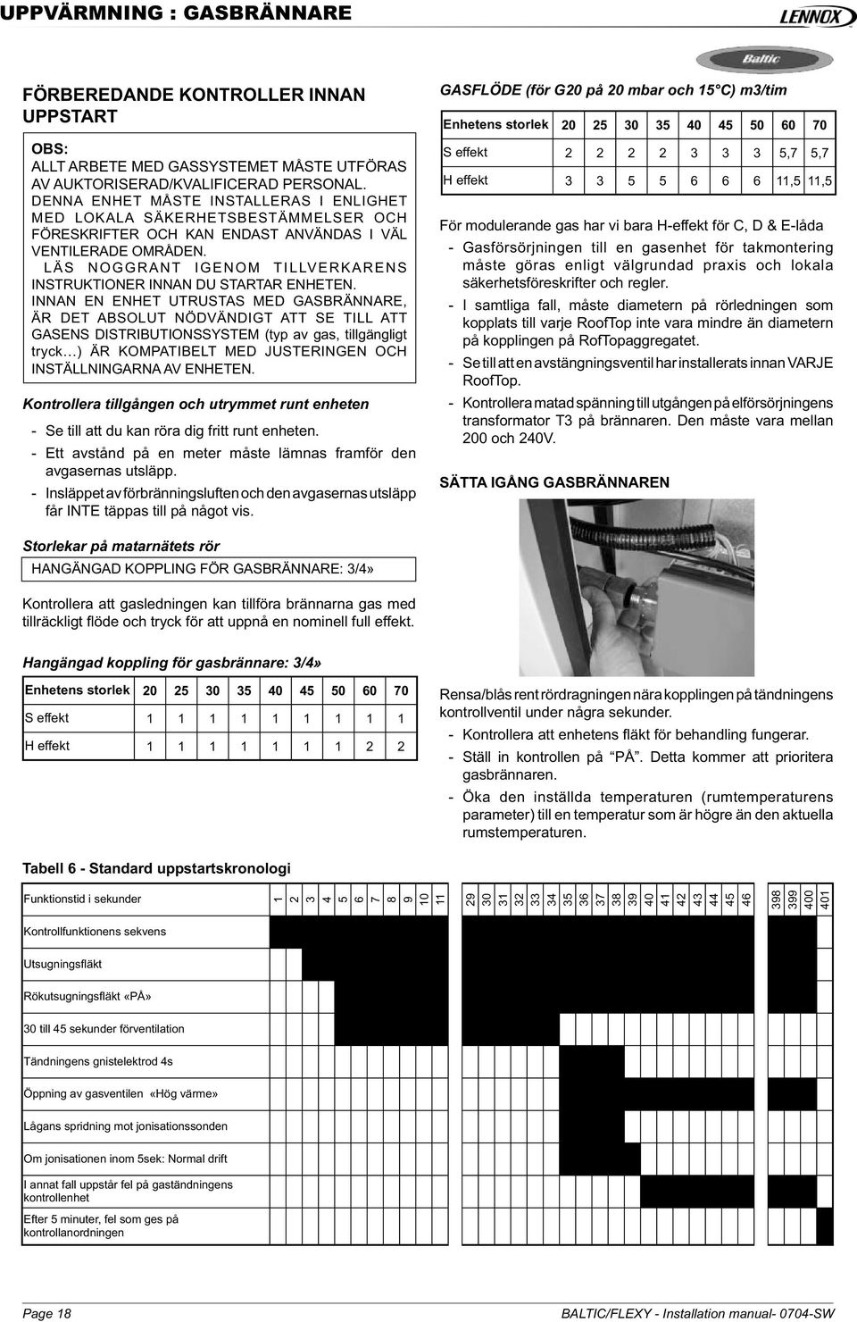 LÄS NOGGRANT IGENOM TILLVERKARENS INSTRUKTIONER INNAN DU STARTAR ENHETEN.