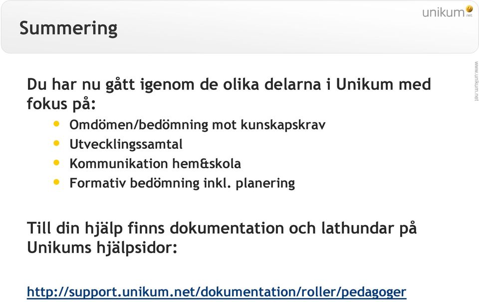 Formativ bedömning inkl.