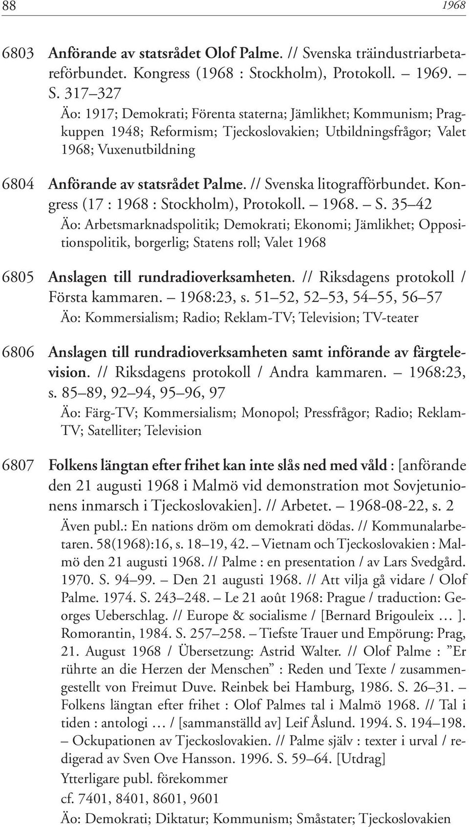 ockholm), Protokoll. 1969. S.