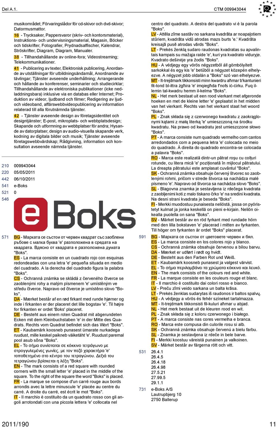 Diagram, Manualer. 38 - Tillhandahållande av online-fora; Videostreaming; Telekommunikationer.