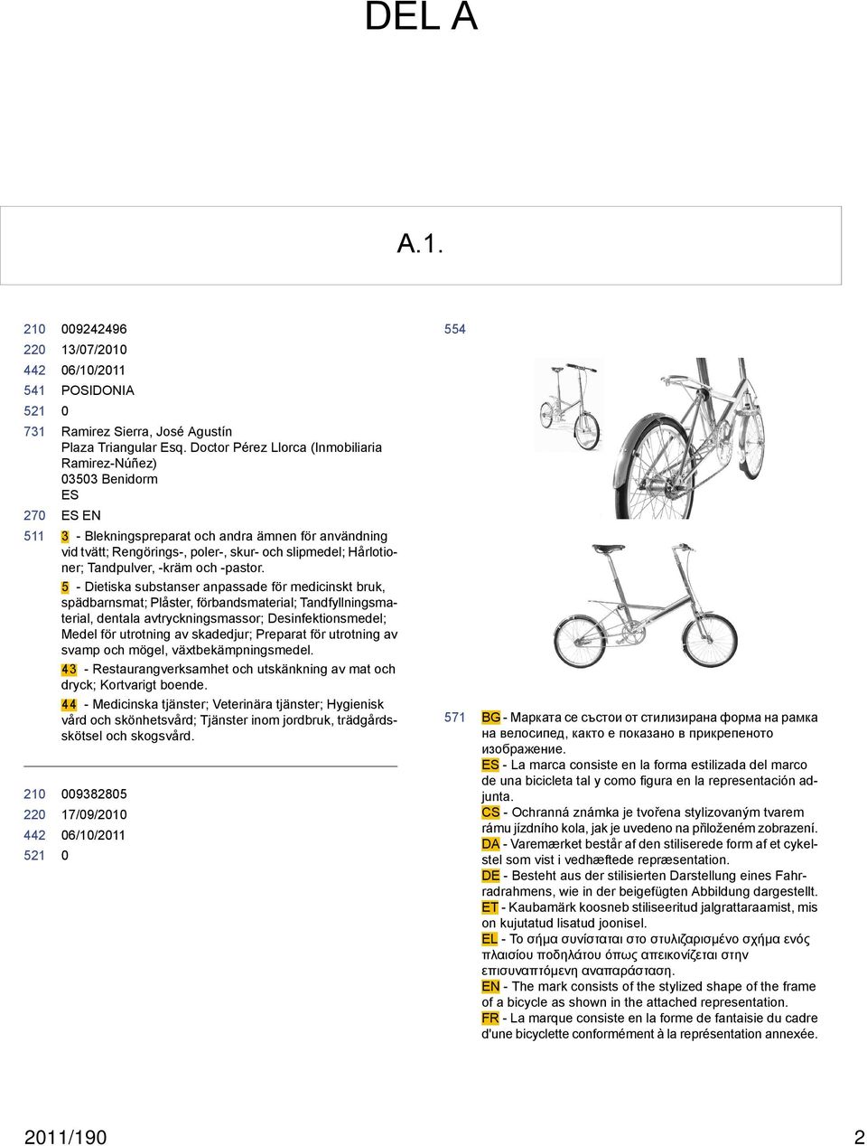 Tandpulver, -kräm och -pastor.