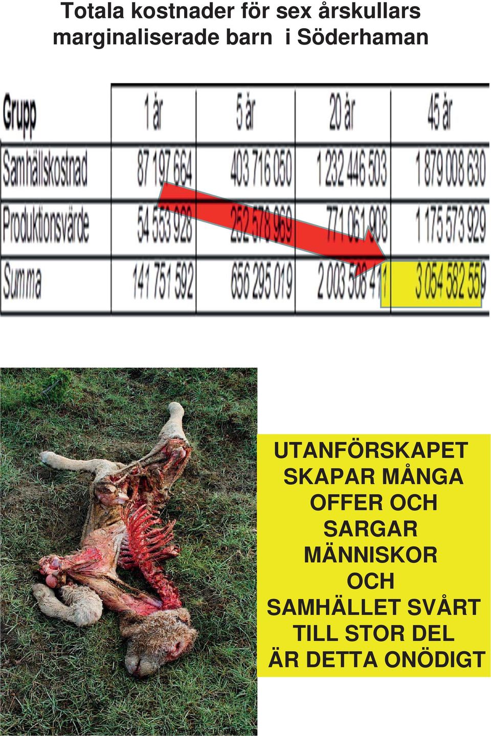 UTANFÖRSKAPET SKAPAR MÅNGA OFFER OCH SARGAR