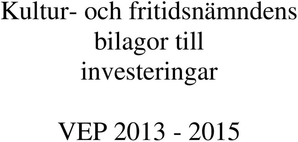 bilagor till