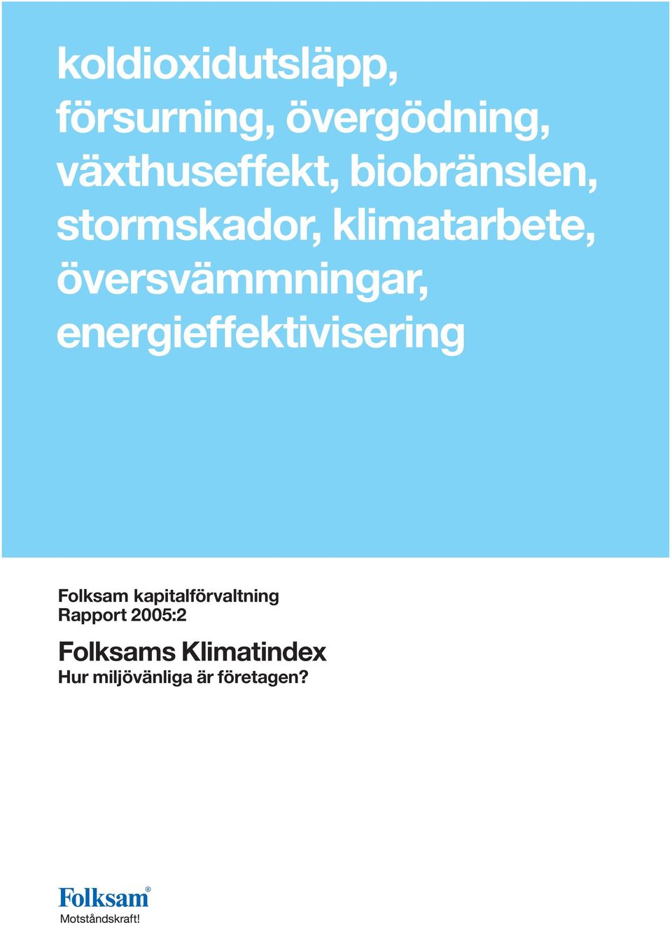 energieffektivisering Folksam kapitalförvaltning Rapport