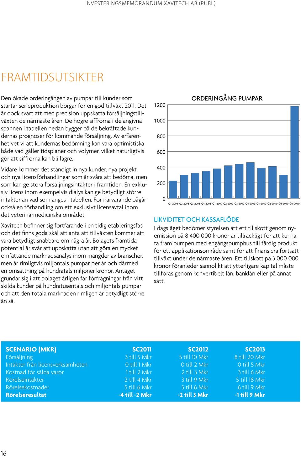 De högre siffrorna i de angivna spannen i tabellen nedan bygger på de bekräftade kundernas prognoser för kommande försäljning.