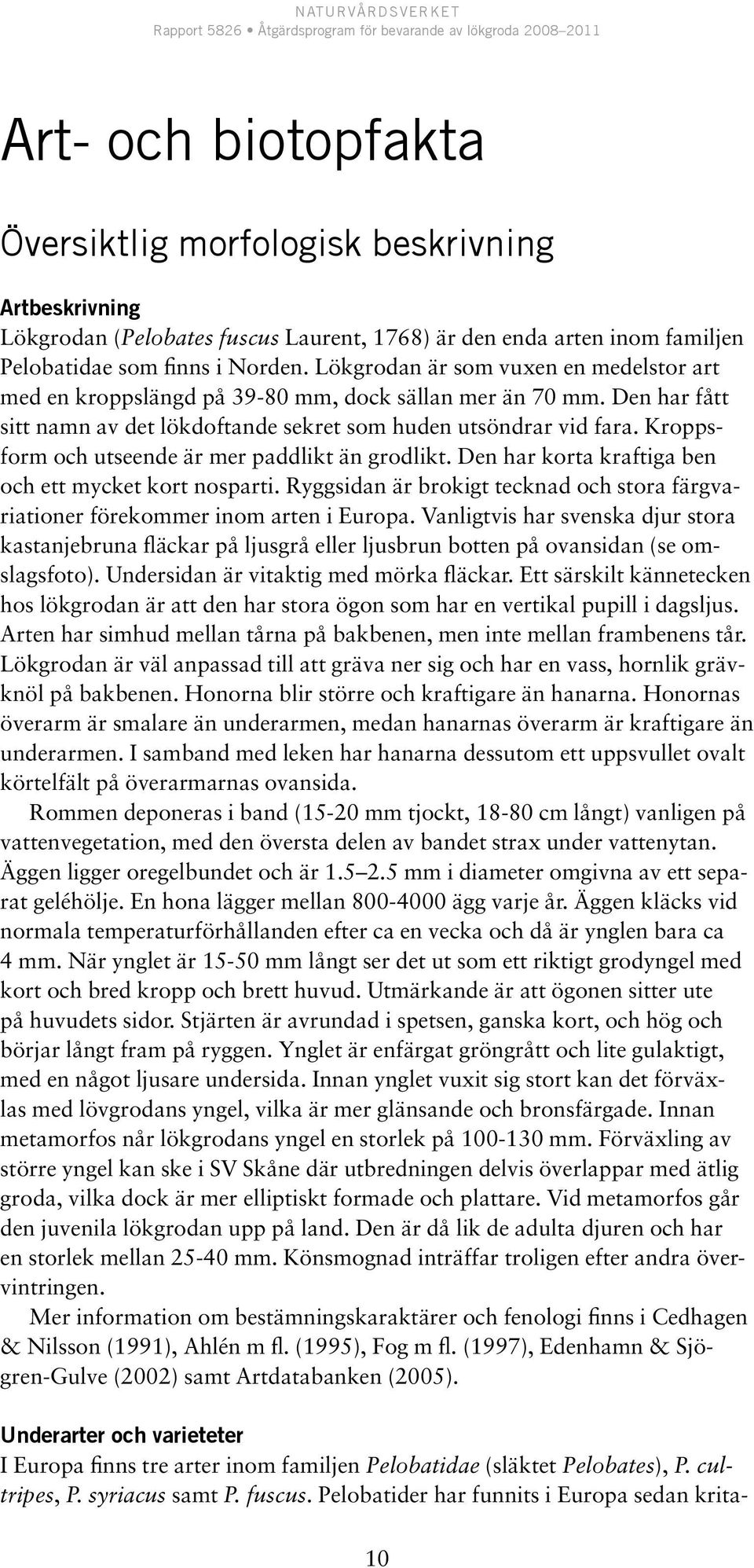 Kroppsform och utseende är mer paddlikt än grodlikt. Den har korta kraftiga ben och ett mycket kort nosparti. Ryggsidan är brokigt tecknad och stora färgvariationer förekommer inom arten i Europa.