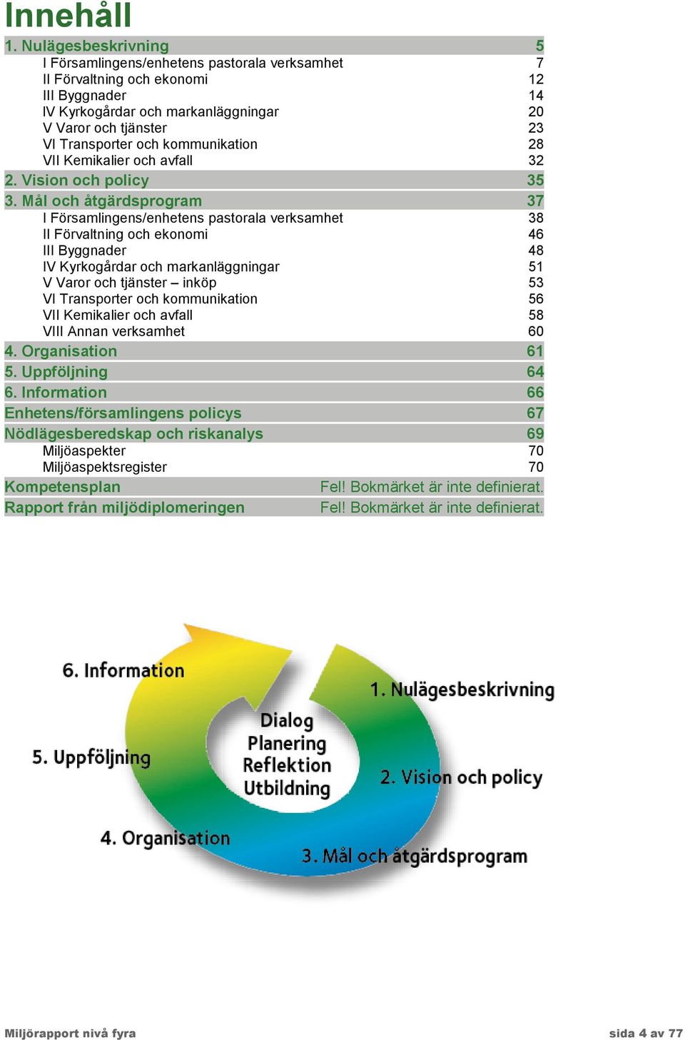 kommunikation 28 VII Kemikalier och avfall 32 2. Vision och policy 35 3.