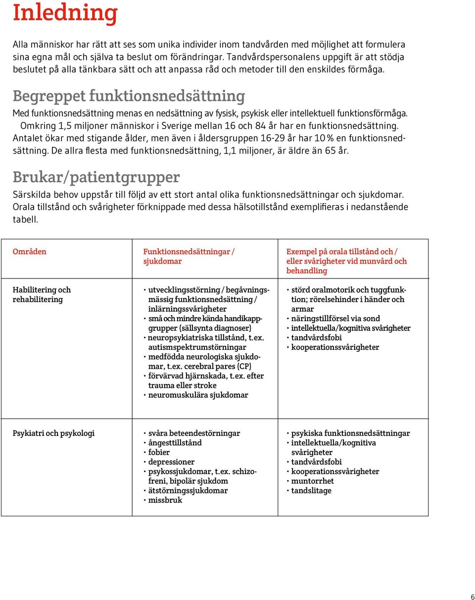 Begreppet funktionsnedsättning Med funktionsnedsättning menas en nedsättning av fysisk, psykisk eller intellektuell funktionsförmåga.