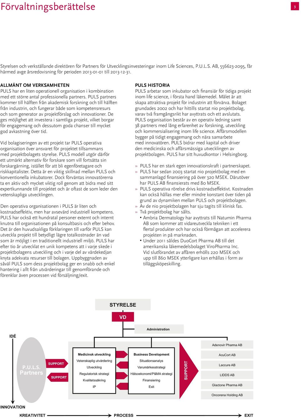 PULS partners kommer till hälften från akademisk forskning och till hälften från industrin, och fungerar både som kompetensresurs och som generator av projektförslag och innovationer.