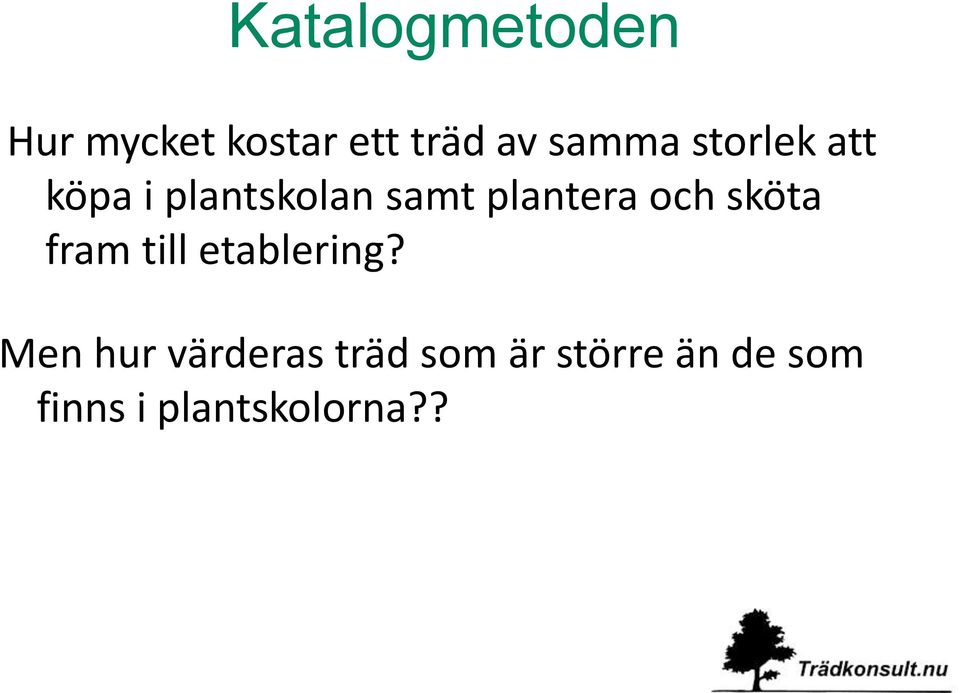 plantera och sköta fram till etablering?