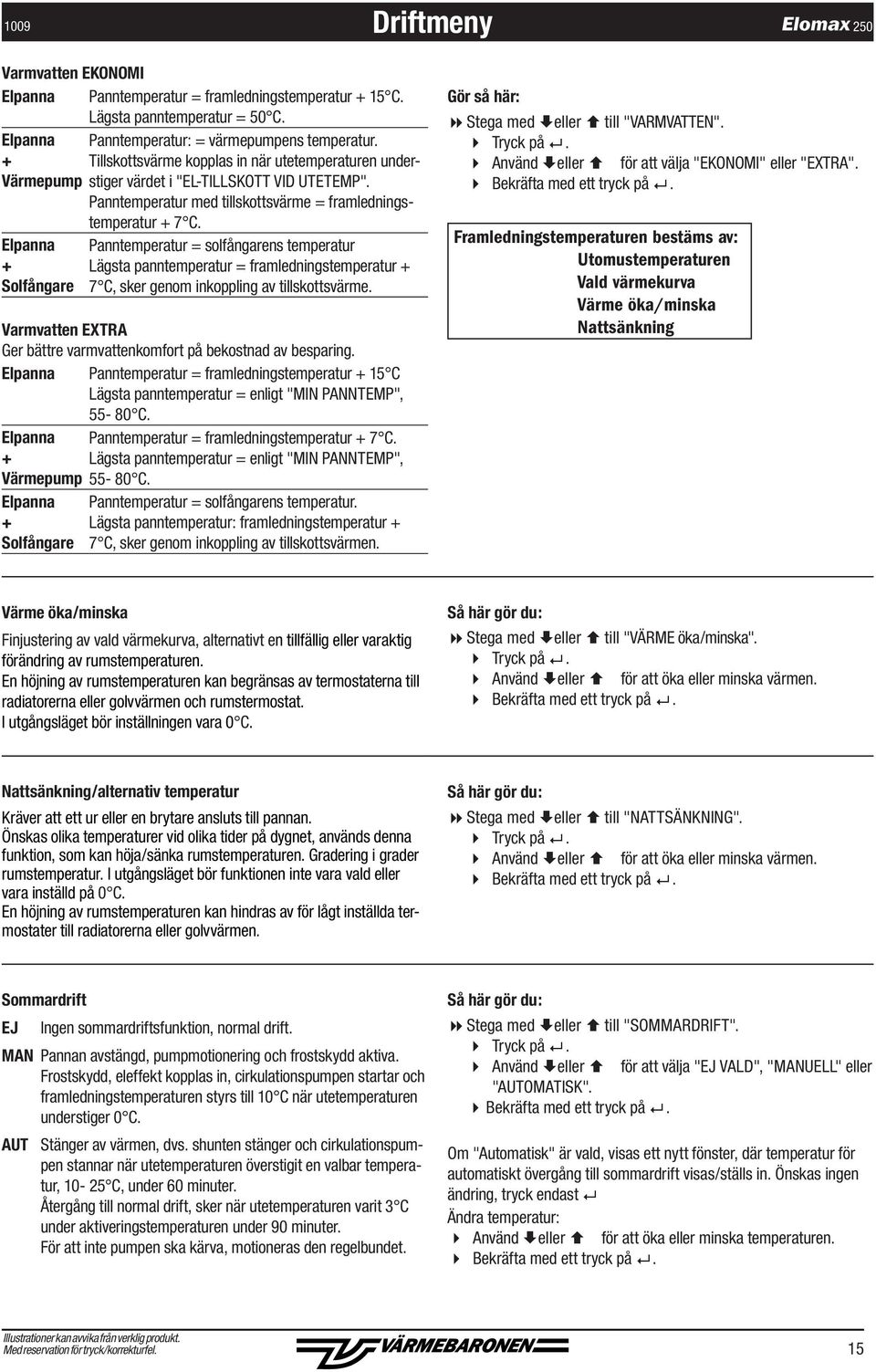 Elpanna + Solfångar Panntmpratur = solfångarns tmpratur Lägsta panntmpratur = framldningstmpratur + 7 C, skr gnom inkoppling av tillskottsvärm.