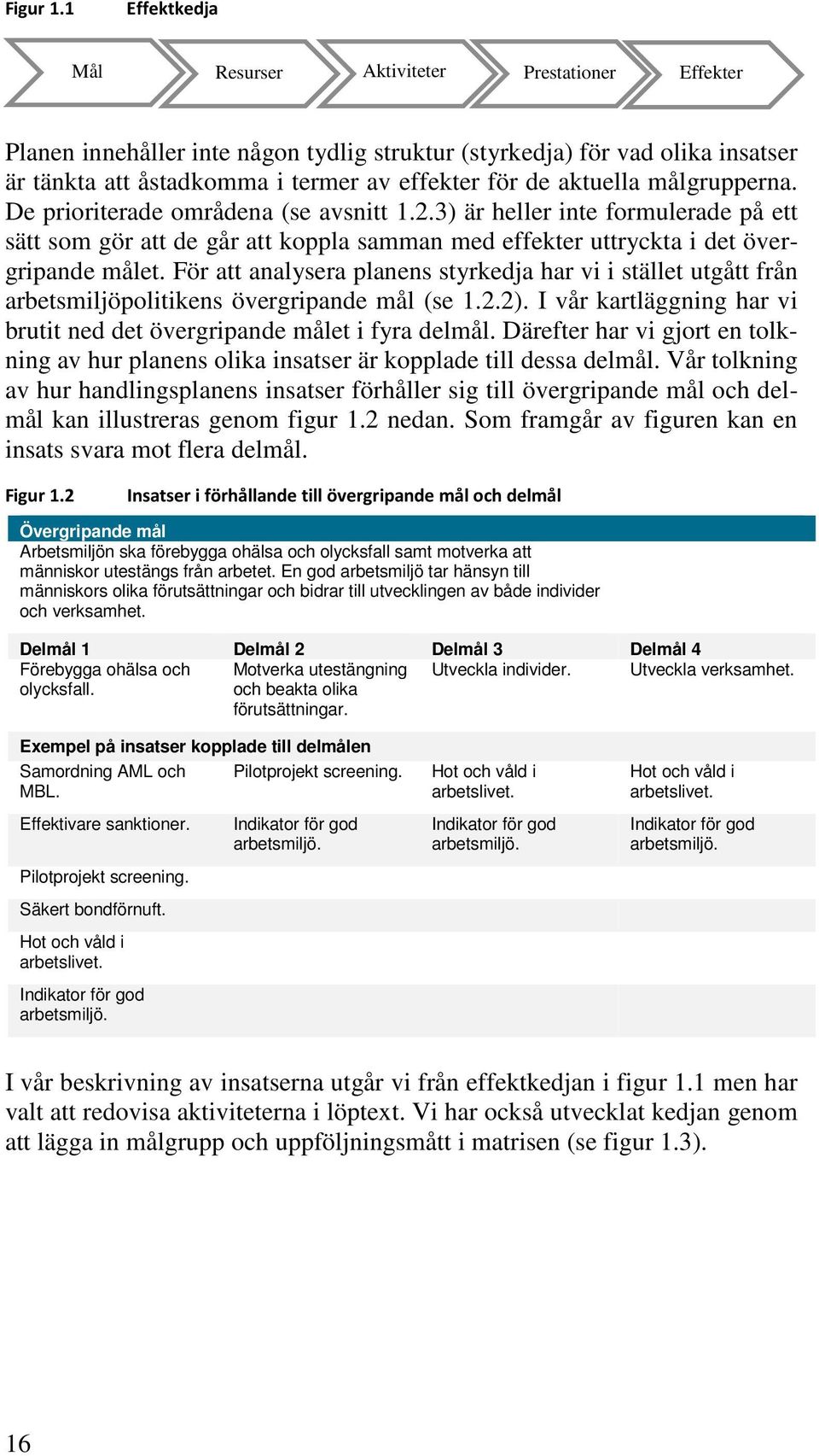 aktuella målgrupperna. De prioriterade områdena (se avsnitt 1.2.3) är heller inte formulerade på ett sätt som gör att de går att koppla samman med effekter uttryckta i det övergripande målet.