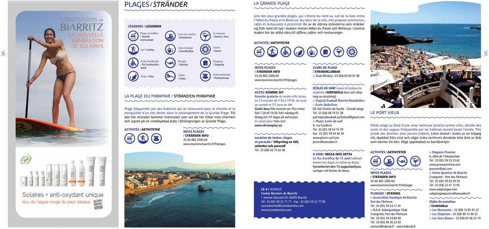 Au cœur de la ville, elle propose commerces, cafés et restaurants à proximité. En av de största stränderna som sträcker sig från nord till syd i bukten mellan Hôtel du Palais och Bellevue.