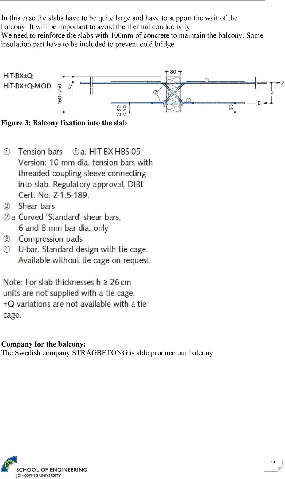 We need to reinforce the slabs with 100mm of concrete to maintain the balcony.