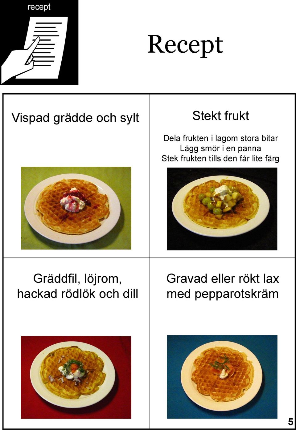 frukten tills den får lite färg Gräddfil, löjrom,