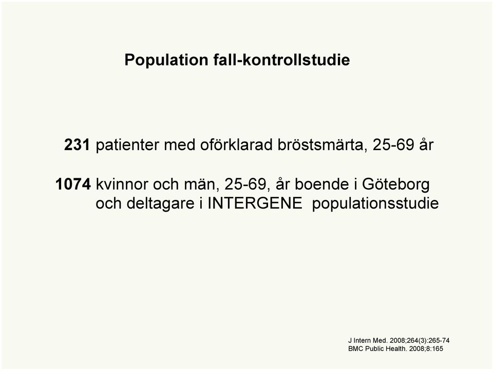 boende i Göteborg och deltagare i INTERGENE