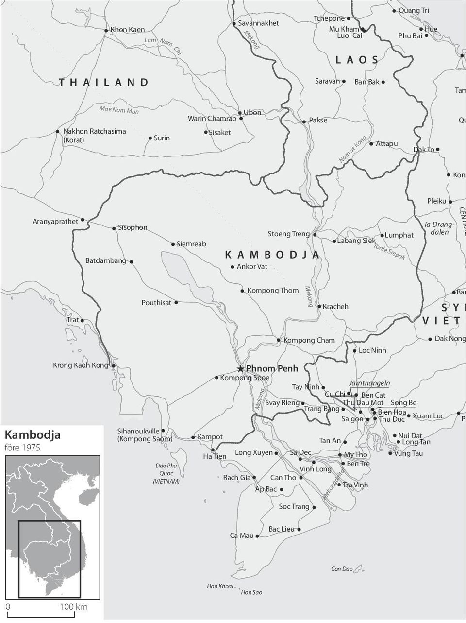 ANDET Siemreab ok Ankor Vat Kompong Thom Pouthisat g Mekon U Tapao Ban Me Thuot S Y D V I E T N A M Kracheh Trat Dak Nong Kompong Cham Loc Ninh Krong Kaoh Kong Mekon g Kampot Sa Dec Ap Bac My Tho Ben