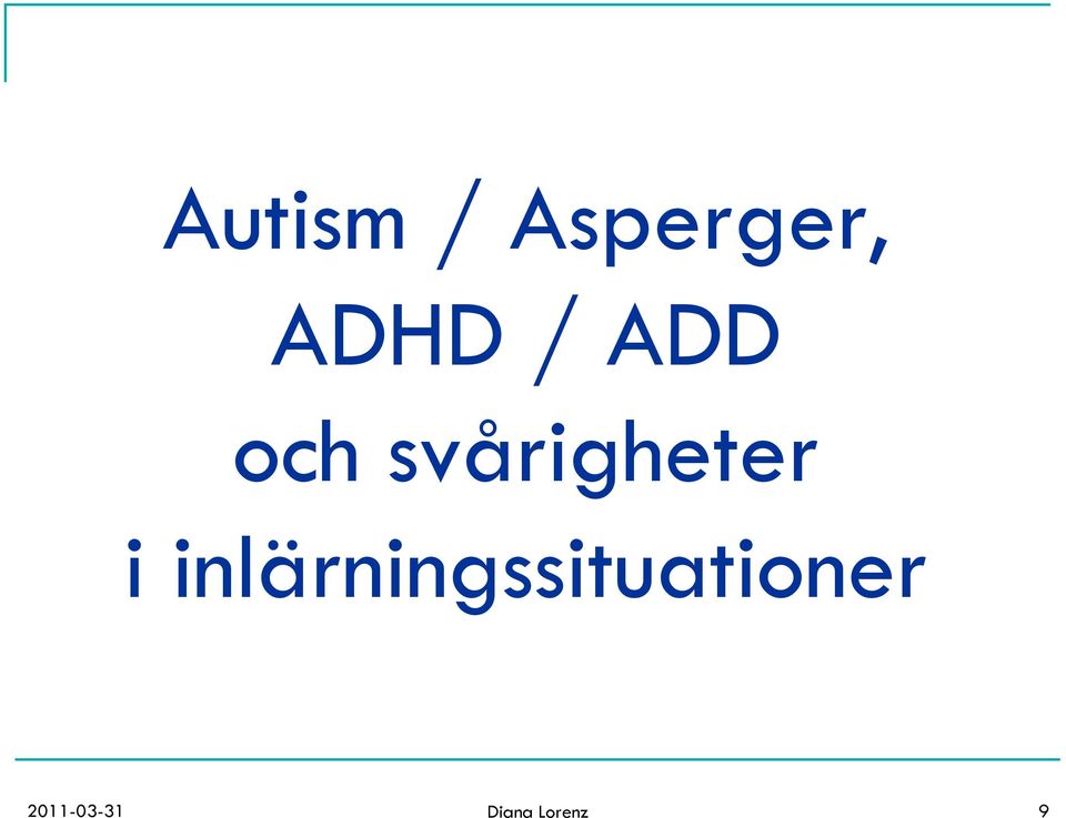 inlärningssituationer