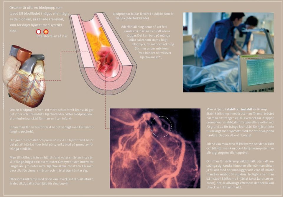 Det kan bero på många olika saker som stress, högt blodtryck, fel mat och rökning (läs mer under rubriken: Vad händer när vi lever hjärtovänligt?