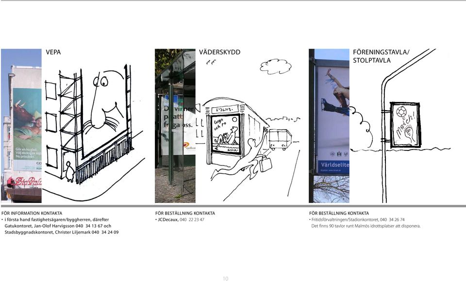 Stadsbyggnadskontoret, Christer Liljemark 040 34 24 09 FÖR BESTÄLLNING KONTAKTA JCDecaux, 040 22 23 47