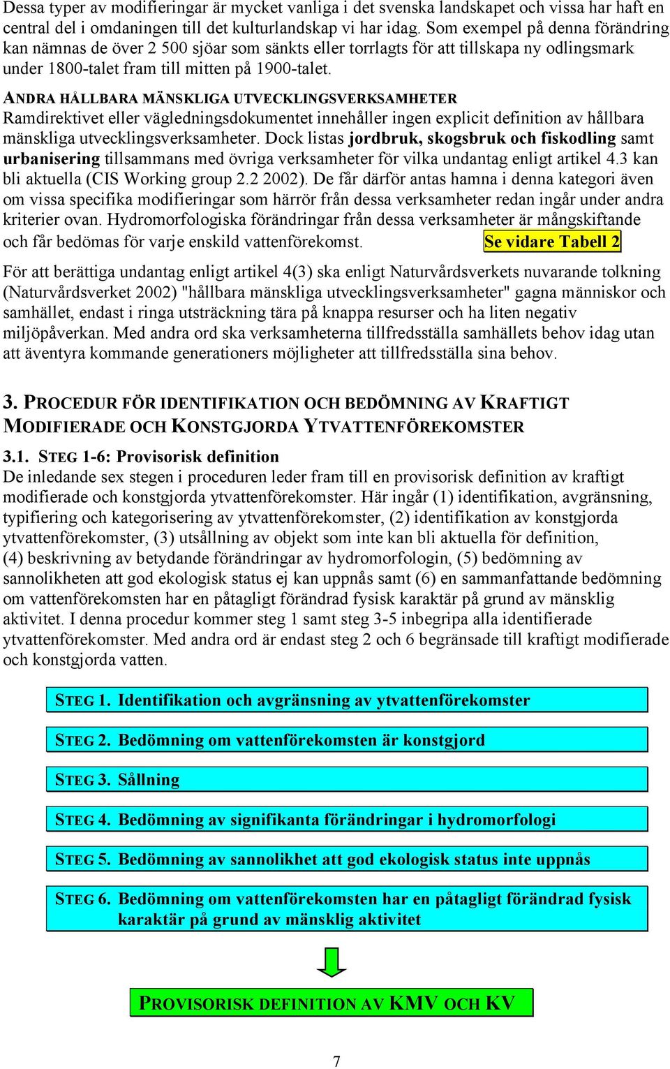 ANDRA HÅLLBARA MÄNSKLIGA UTVECKLINGSVERKSAMHETER Ramdirektivet eller vägledningsdokumentet innehåller ingen eplicit definition av hållbara mänskliga utvecklingsverksamheter.