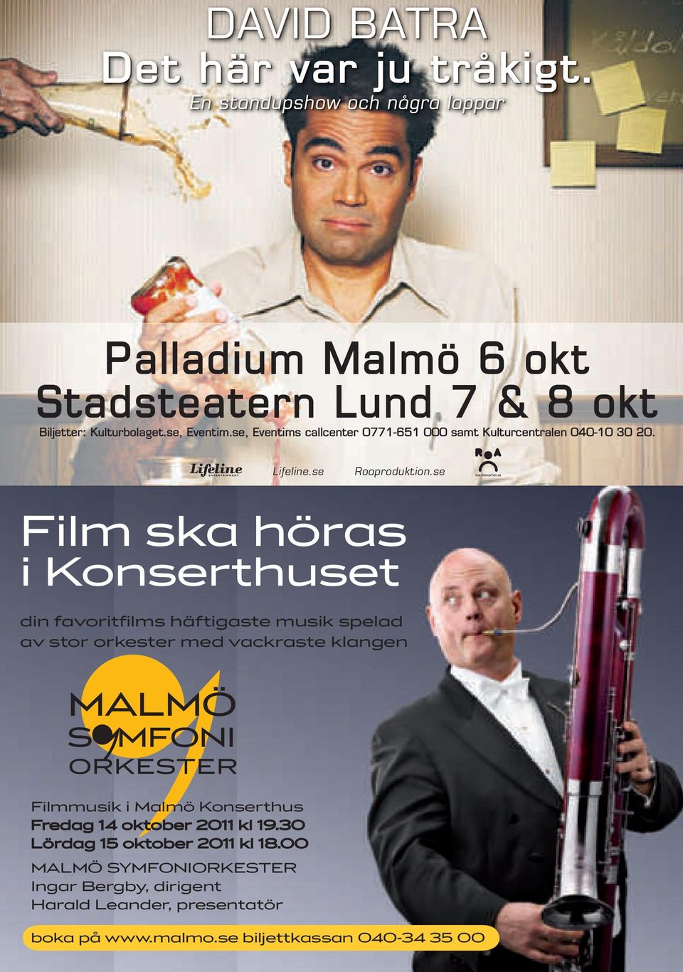 se Film ska höras i Konserthuset din favoritfilms häftigaste musik spelad av stor orkester med vackraste klangen Filmmusik i