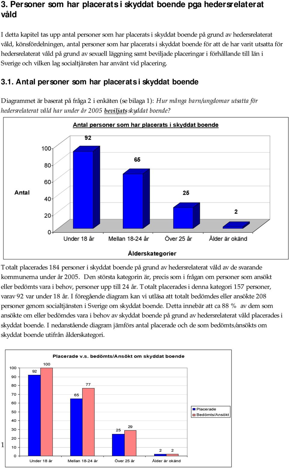 vilken lag socialtjänsten har använt vid placering. 3.1.