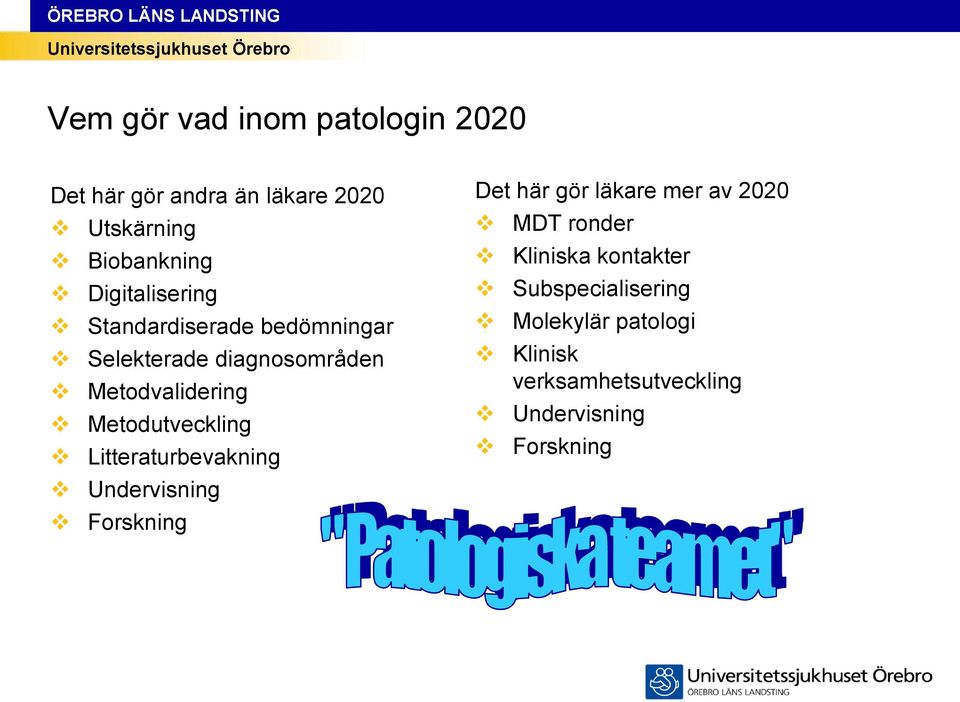 Metodutveckling Litteraturbevakning Undervisning Forskning Det här gör läkare mer av 2020 MDT