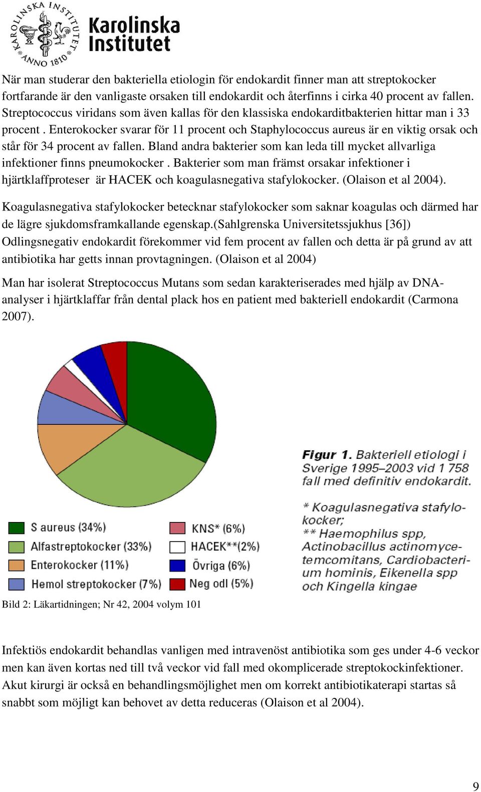 Enterokocker svarar för 11 procent och Staphylococcus aureus är en viktig orsak och står för 34 procent av fallen.