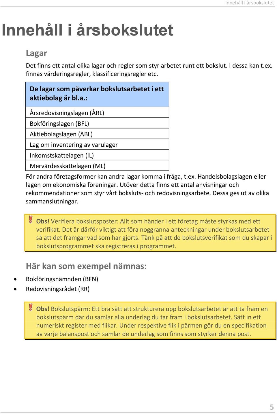 värderingsregler, klas