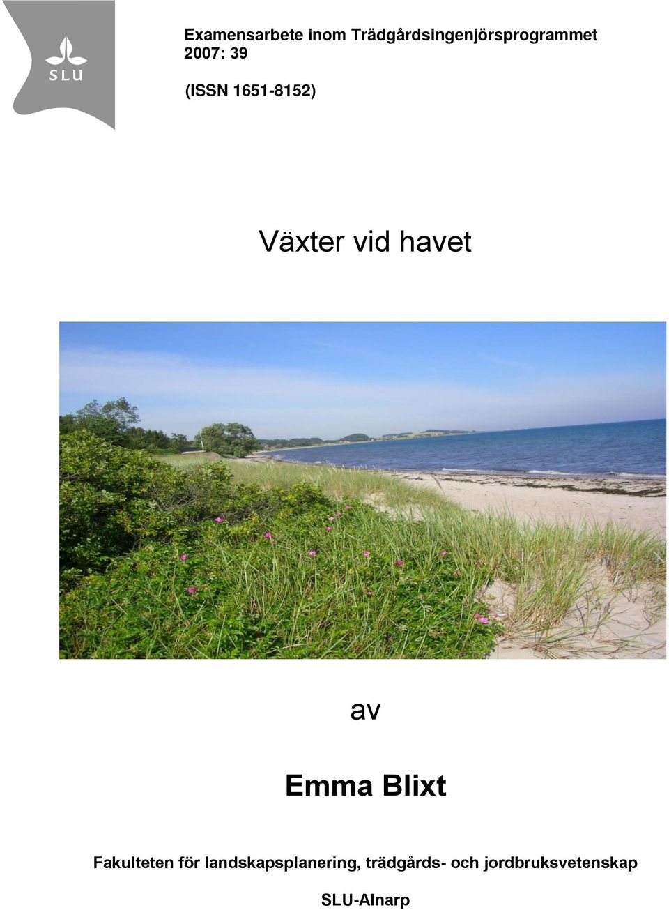 1651-8152) Växter vid havet av Emma Blixt