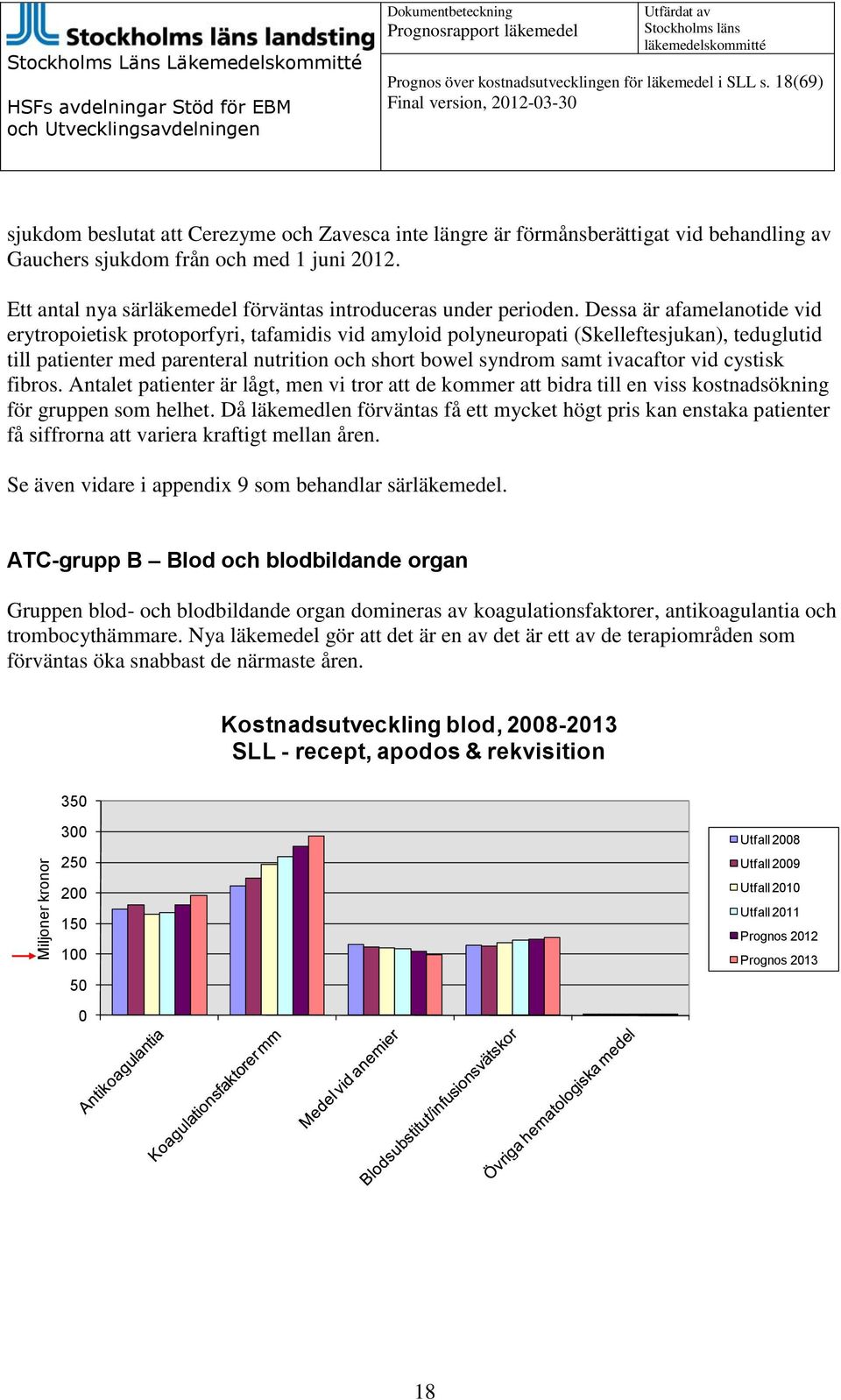 Ett antal nya särläkemedel förväntas introduceras under perioden.
