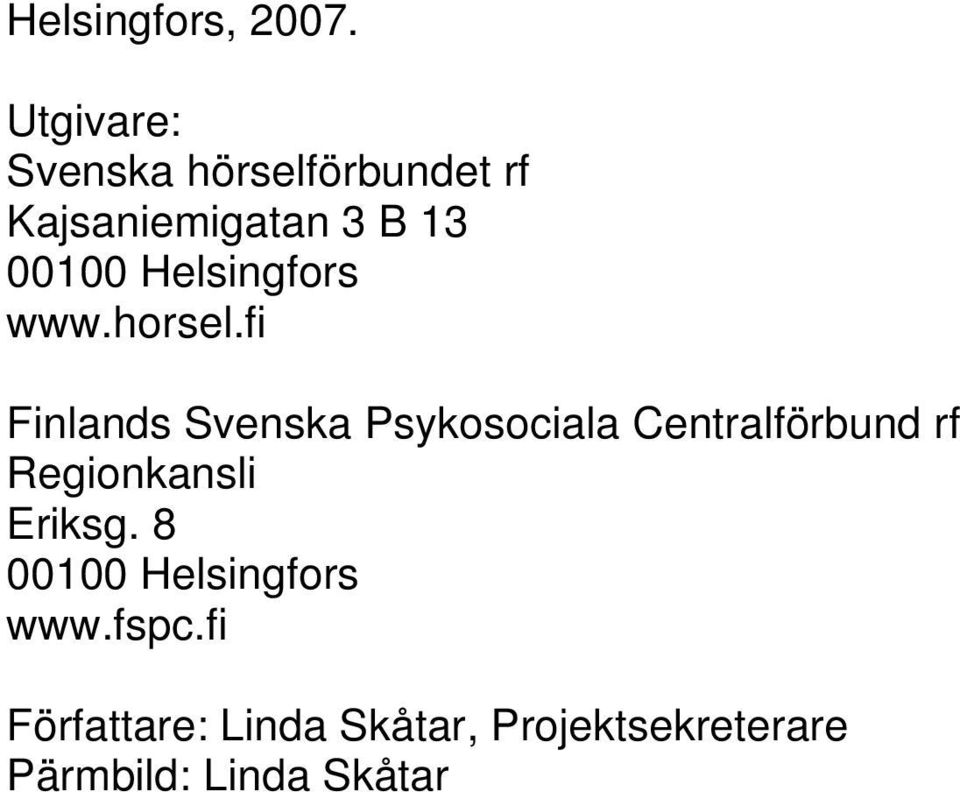 Helsingfors www.horsel.