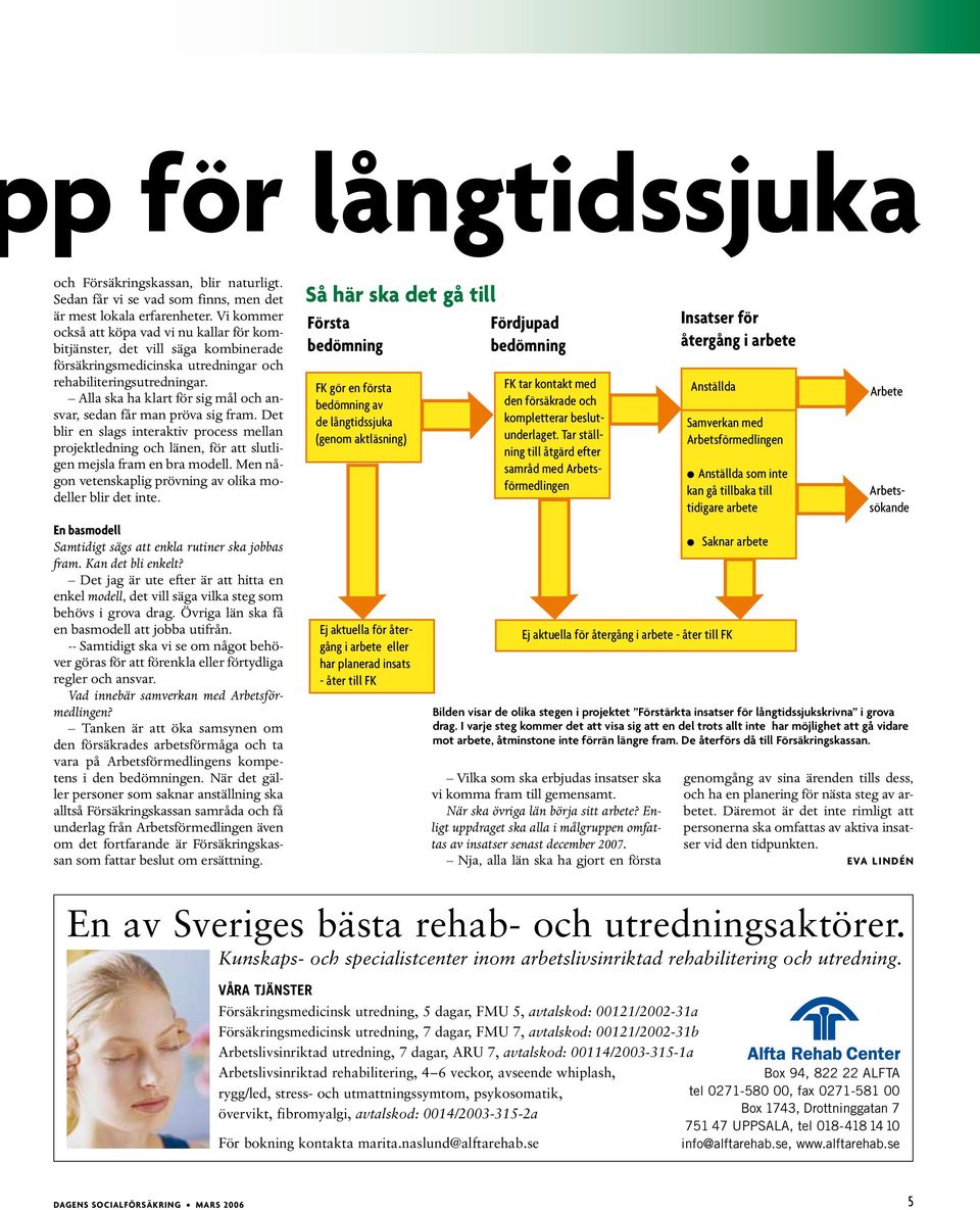 Alla ska ha klart för sig mål och ansvar, sedan får man pröva sig fram. Det blir en slags interaktiv process mellan projektledning och länen, för att slutligen mejsla fram en bra modell.