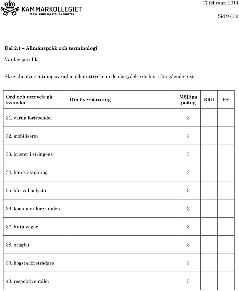 värna förtroendet 2. mobiliserar. brister i stringens 4. hätsk stämning 5.