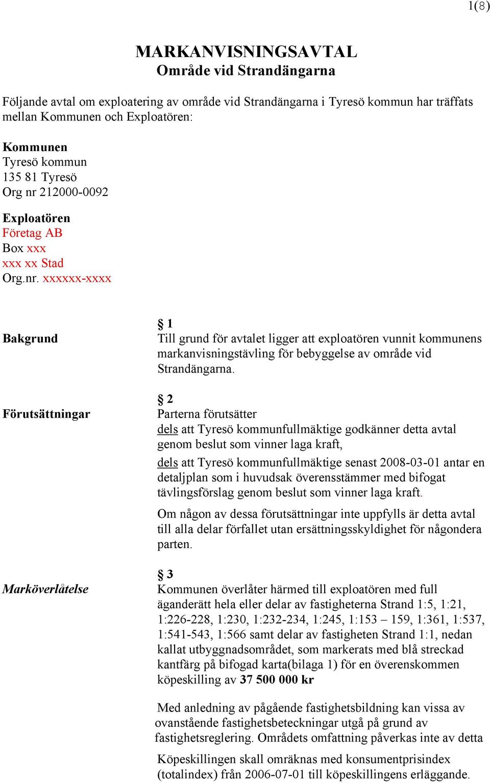 212000-0092 Exploatören Företag AB Box xxx xxx xx Stad Org.nr.