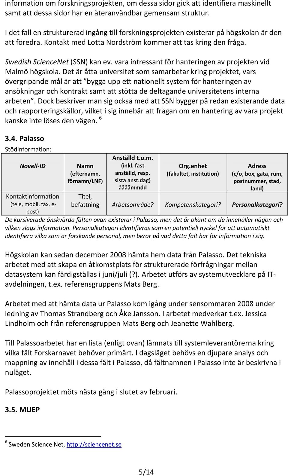 vara intressant för hanteringen av projekten vid Malmö högskola.