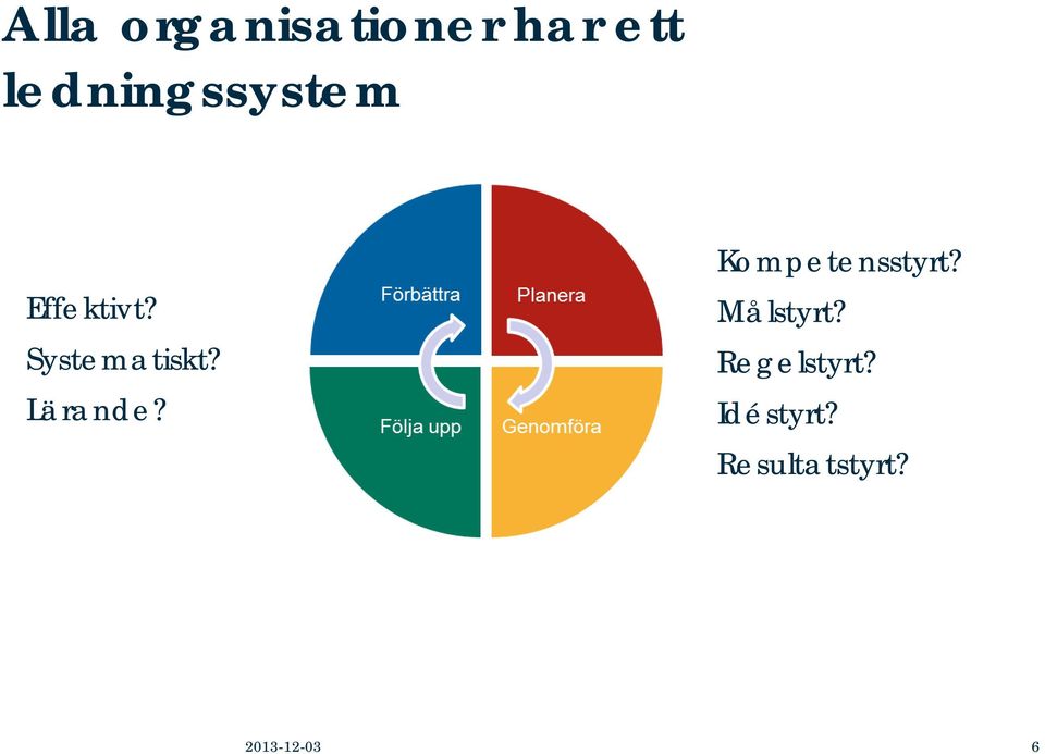 Systematiskt? Lärande? Kompetensstyrt?