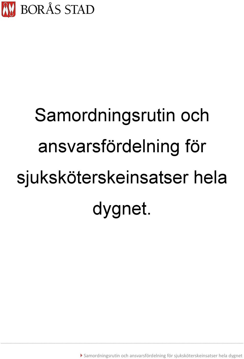 ansvarsfördelning