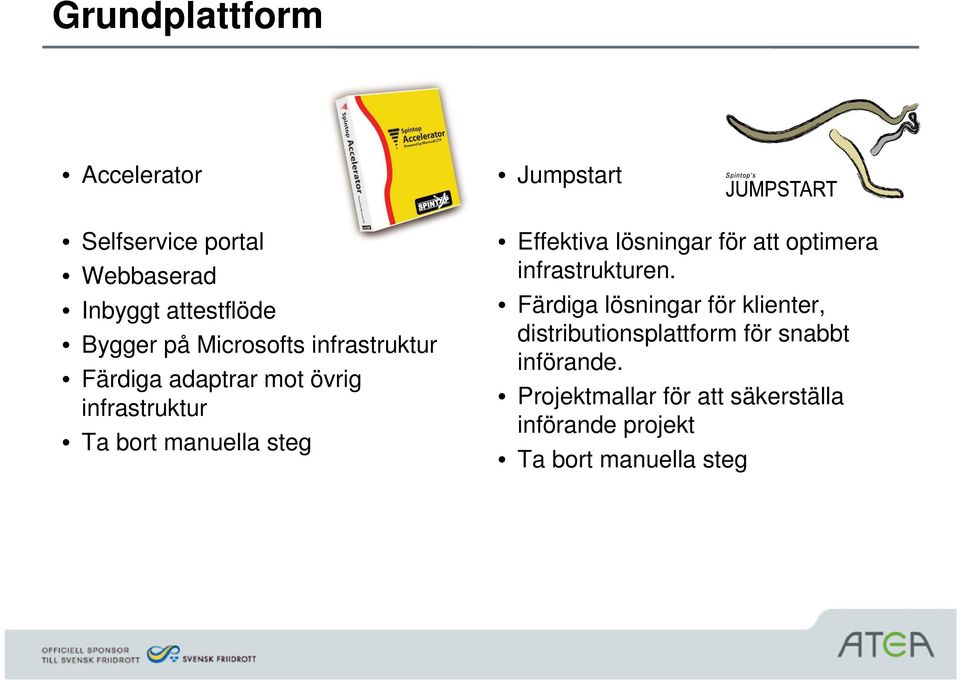 lösningar för att optimera infrastrukturen.