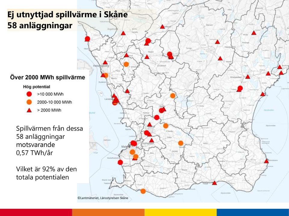 58 anläggningar motsvarande 0,57