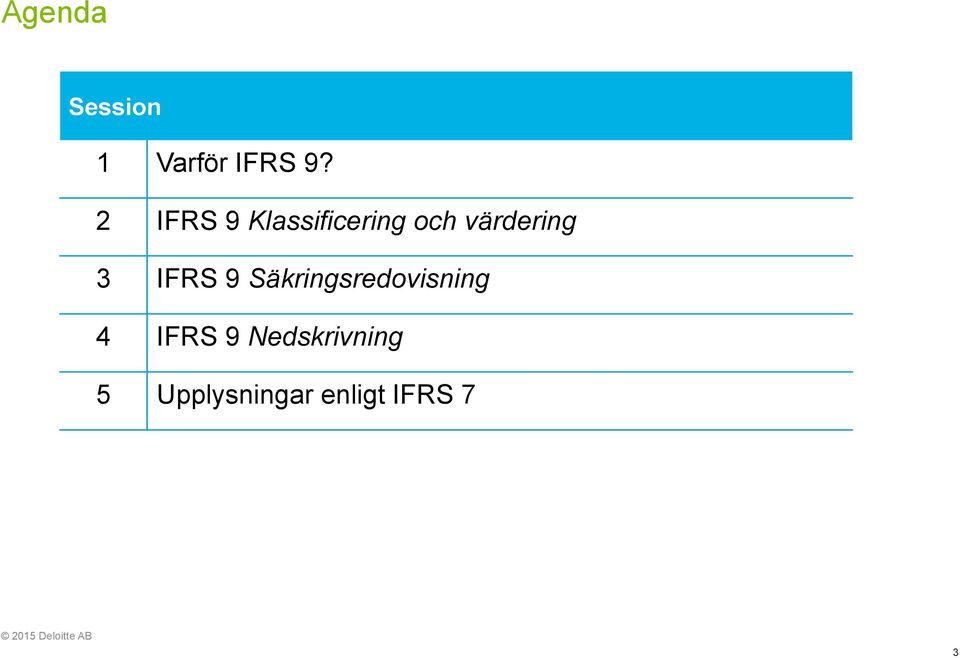 3 IFRS 9 Säkringsredovisning 4 IFRS 9